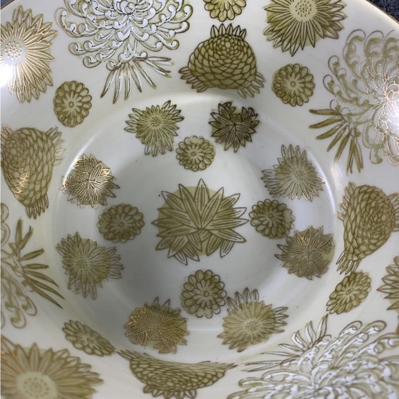 Vintage Andrea Sadek Imported Large Porcelain Bowl 9" Diameter, Floral Pattern - Picture 8 of 11